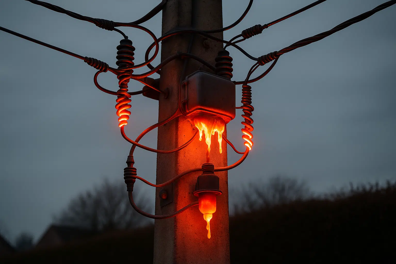 Réseau électrique wallon sous tension et sous-tension