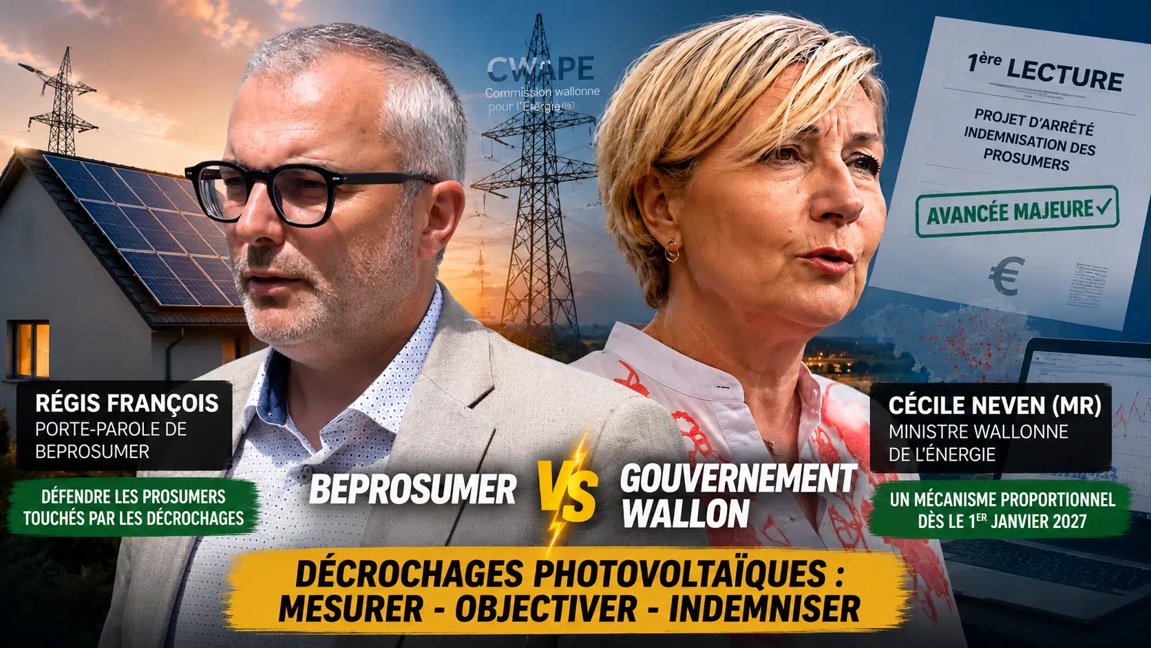 Indemnisation des décrochages photovoltaïques
